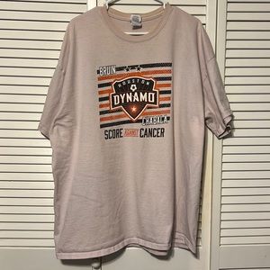 Houston Dynamo Charity T-Shirt Called Bald is Beautiful Size 2XL